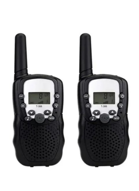 2-Piece Adjustable Volume Two Way Radio With Flashlight