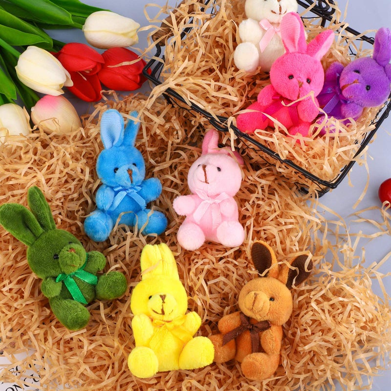 Elcoho 16 Pack Easter Plush Bunnies Stuffers Bunny Plush Bunny Animals Easter Baskets Filler Easter Party Favor - Image 4