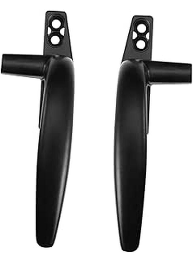 2Pcs Aluminum Alloy Door Handles Modern Pulls for Barn Garage Warehouse Easy Install - Image 1