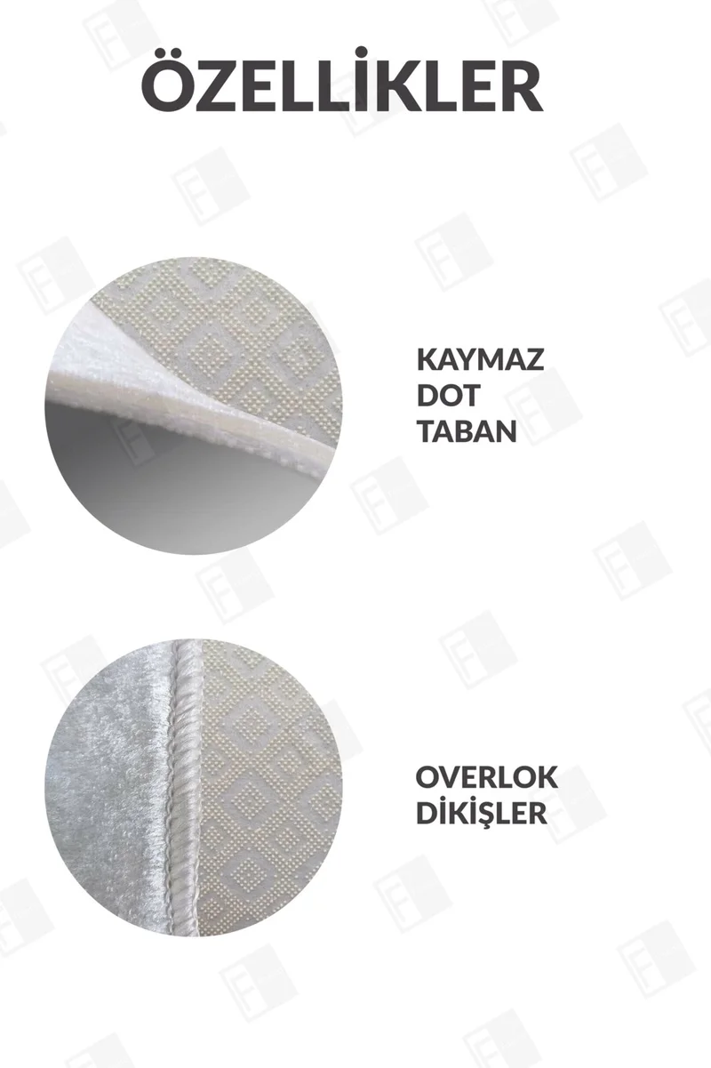 فايند Washable Carpet Kitchen Non-Slip Dod Base Stain-Proof Home Carpet Beige