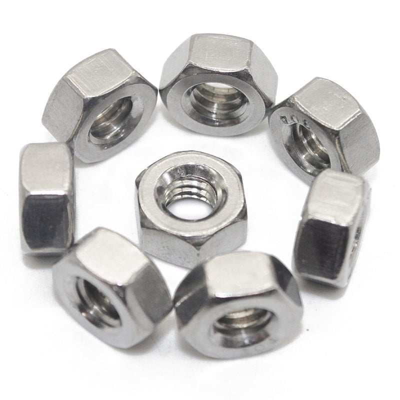 Fullerkreg Stainless 5/16"-18 Hex Nut(50 pcs), 18-8 304 Stainless Steel,Bright Finish - Image 3
