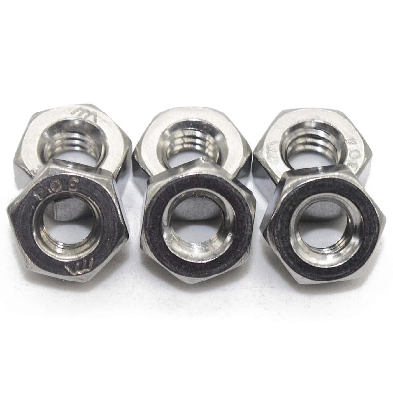 Fullerkreg Stainless 5/16"-18 Hex Nut(50 pcs), 18-8 304 Stainless Steel,Bright Finish - Image 1
