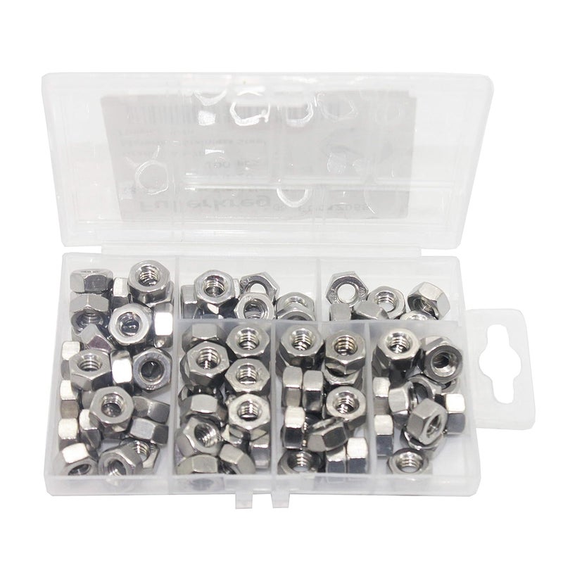 Fullerkreg Stainless 5/16"-18 Hex Nut(50 pcs), 18-8 304 Stainless Steel,Bright Finish - Image 5
