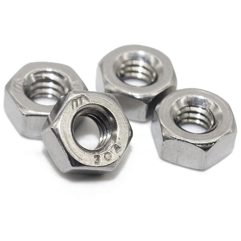 Fullerkreg Stainless 5/16"-18 Hex Nut(50 pcs), 18-8 304 Stainless Steel,Bright Finish - Image 2