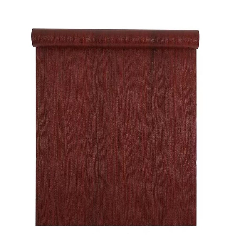 TAOGIFT Self Adhesive Vinyl Mahogany Wood Contact Paper for Kitchen Cabinets Shelves Drawer Cupboard Counter Top Table Desk Furniture Door Wall Decal Sticker 15.7"X117"