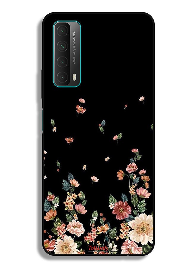 Tolwak غطاء واقي لهاتف هواوي Y7a مزين بزهور صغيرة في الأسفل - Image 2
