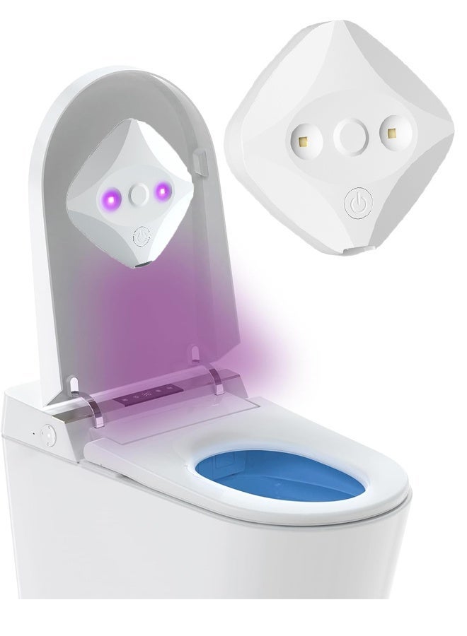 HOMESTAR Toilet Lid Clean Lights Smart Toilet Lid UV Light Attachment with Built-in Rechargeable Battery, Reduces Bacterial Exposure, Easy-to-Install Hygiene for Bathroom Cleanliness ﻿ - Image 1