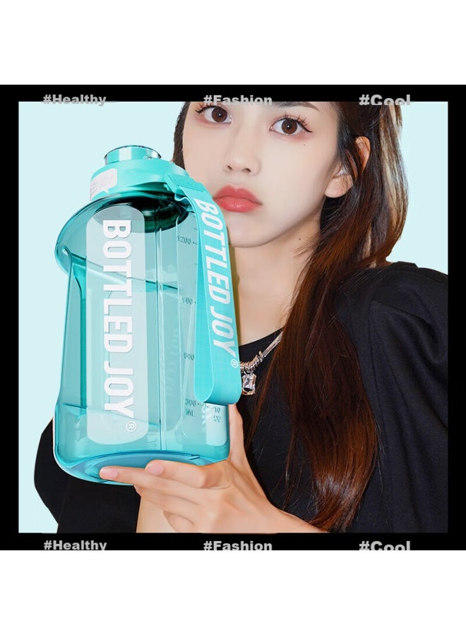Bottled Joy Large Capacity Plastic Water Bottle, Direct Drinking Tuntun Cup, Outdoor Cycling Water Bottle, Black - Image 4