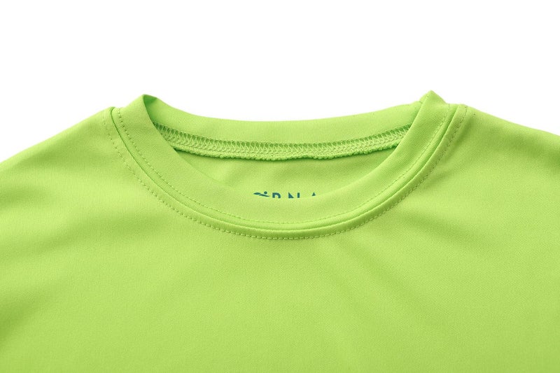 OPNA Youth Athletic Performance Long Sleeve Shirts for Boys or Girls-Moisture Wicking, Small, Lime - Image 3