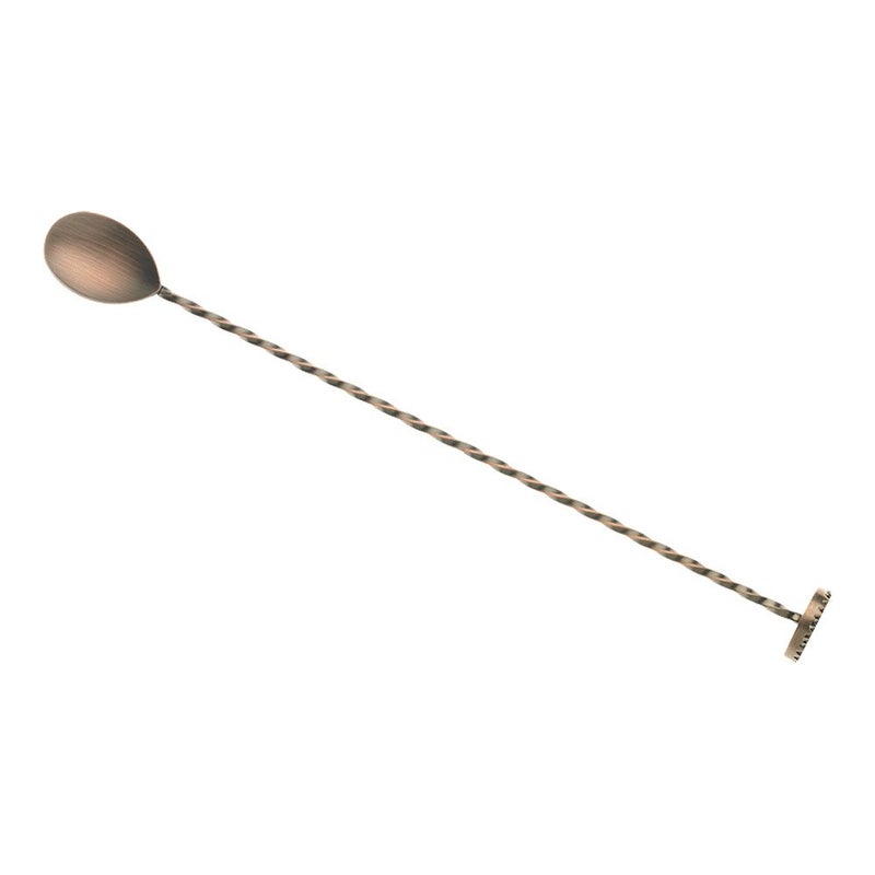 Barfly Bar Spoon  Muddler 11 13/16"" (30 Cm)  Antique Copper - Image 1