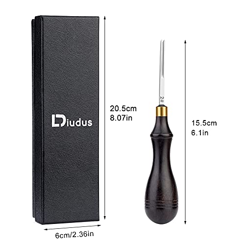 DIUDUS Leather Edge Bevelers, Beveler Tool, Edge Skiving Beveler 1.8mm, Leather Skiver Tool Leather Working Tools for Leathercraft Working (2#) - Image 2