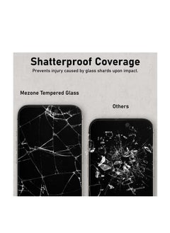 Mezone iPhone 15 Pro 6.1-Inch Privacy Screen Protector, Full Screen Coverage Anti-Spy Tempered Glass Film with Applicator, 9H Scratch Resistant & Anti-Fingerprint  - Image 5