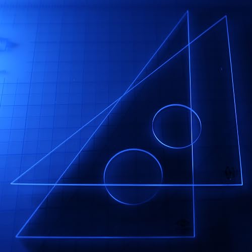 ALVIN Clear Professional Acrylic Drafting Triangle Ruler 30/60 Degrees 24" Model 130C-24 Multipurpose Tool for Drafting, Design, and Architecture, Great for Machining and Woodworking - 24 inches - Image 5