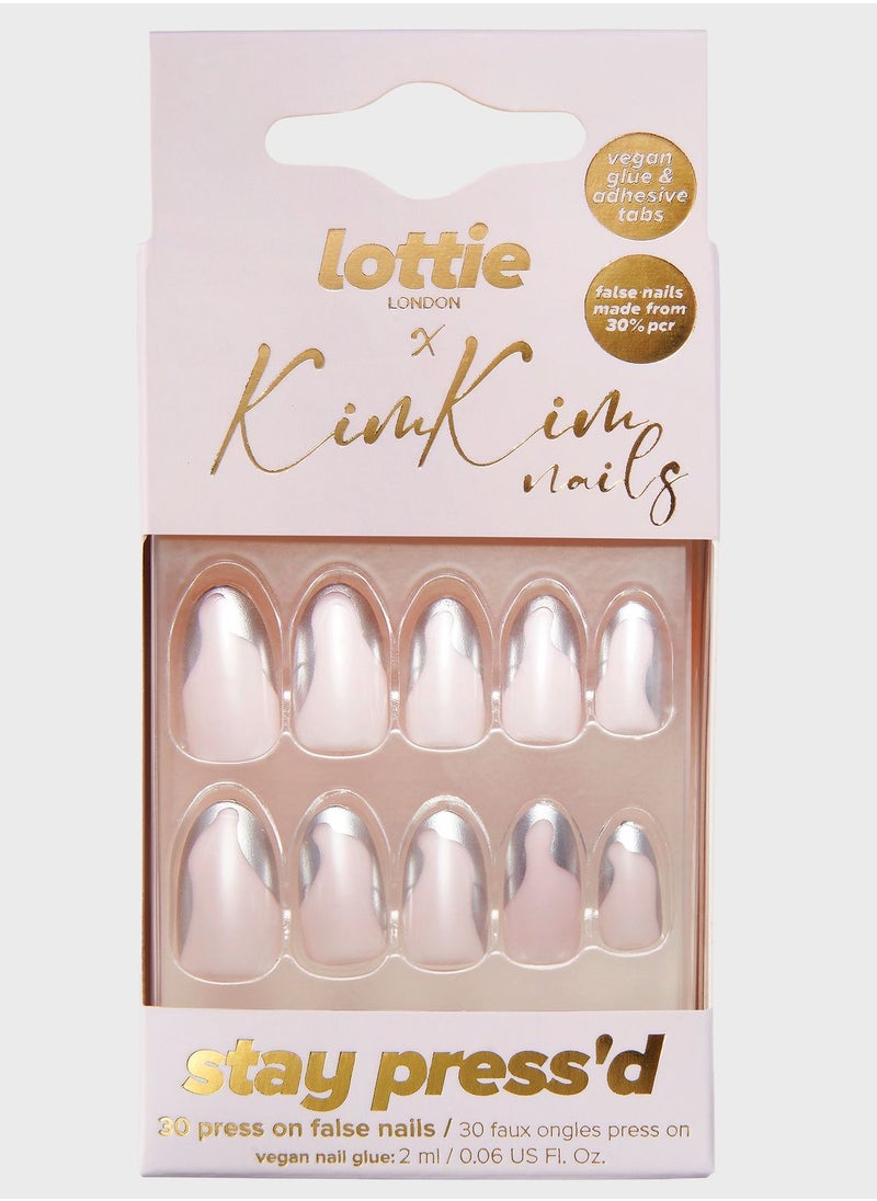 Lottie - Stay Press'D Nails - Groovy Chrome - Image 1