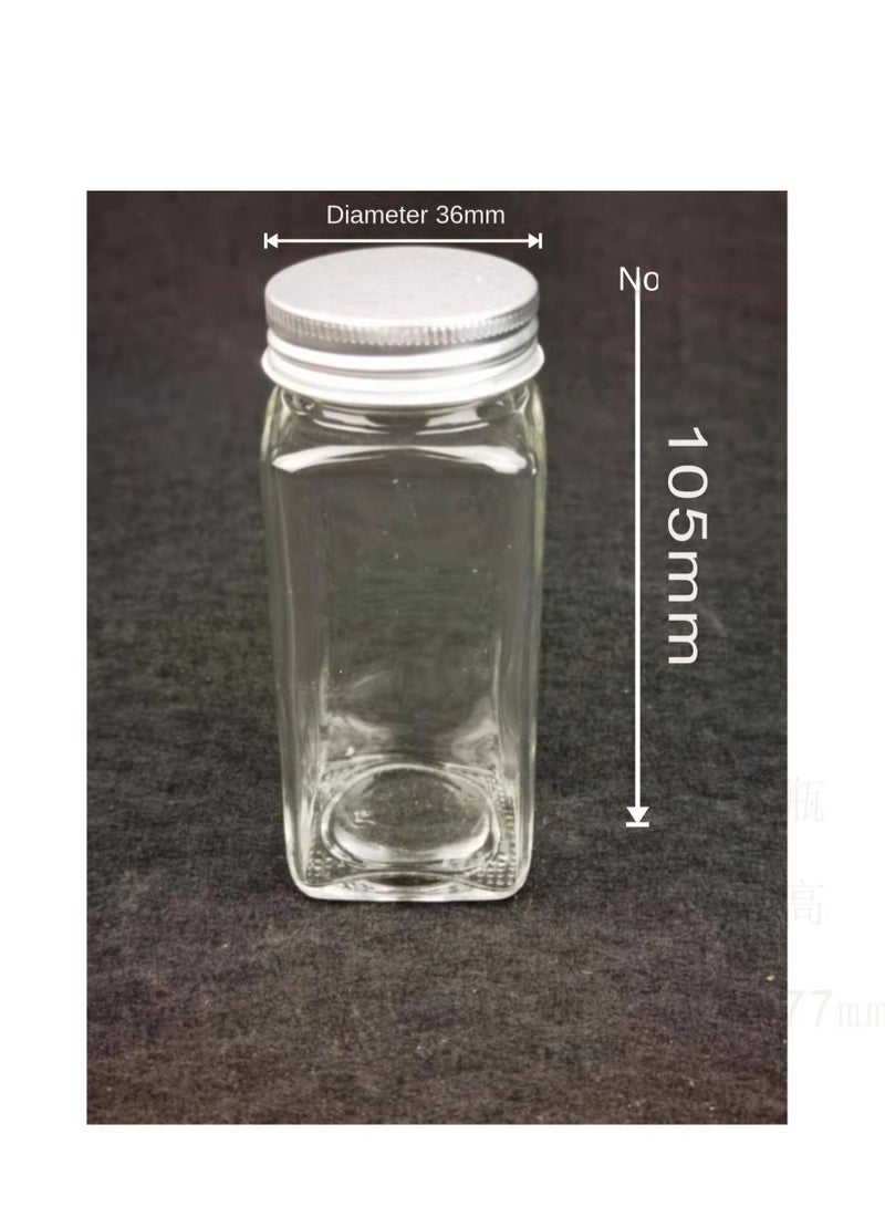 Y&D 12-Pieces Spices Storage Bottles Clear 10cm  - Image 4