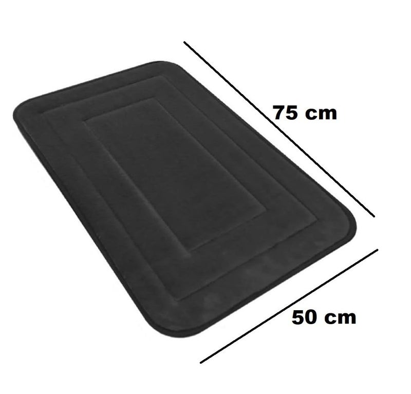 BSITFOW Microfiber Anti-Skid Bath Mats,Microfiber Solid Rectangle Anti-Skid Bath Mats Soft & Super Absorbent Mats for Shower Washable,Non-Slip & Quick-Drying for Kitchen Bathroom (50 X 75 cm) - Image 2
