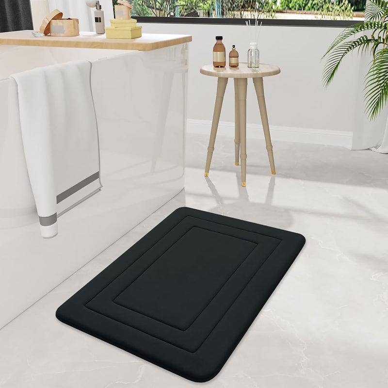 BSITFOW Microfiber Anti-Skid Bath Mats,Microfiber Solid Rectangle Anti-Skid Bath Mats Soft & Super Absorbent Mats for Shower Washable,Non-Slip & Quick-Drying for Kitchen Bathroom (50 X 75 cm) - Image 4