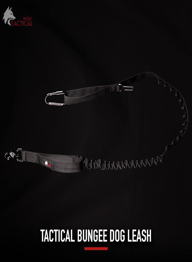 WOLF TACTICAL طوق كلاب مطاطي من وولف تاكتيكال - طوق متين مانع للشد للكلاب الكبيرة - أسود - Image 3