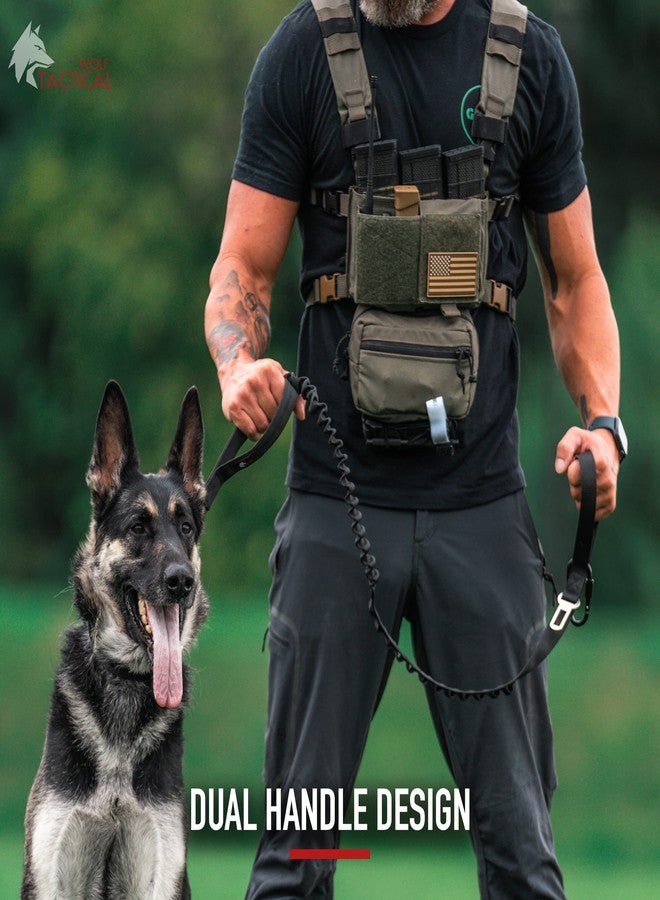 WOLF TACTICAL طوق كلاب مطاطي من وولف تاكتيكال - طوق متين مانع للشد للكلاب الكبيرة - أسود - Image 5