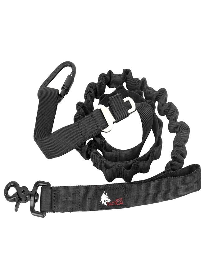 WOLF TACTICAL طوق كلاب مطاطي من وولف تاكتيكال - طوق متين مانع للشد للكلاب الكبيرة - أسود - Image 2