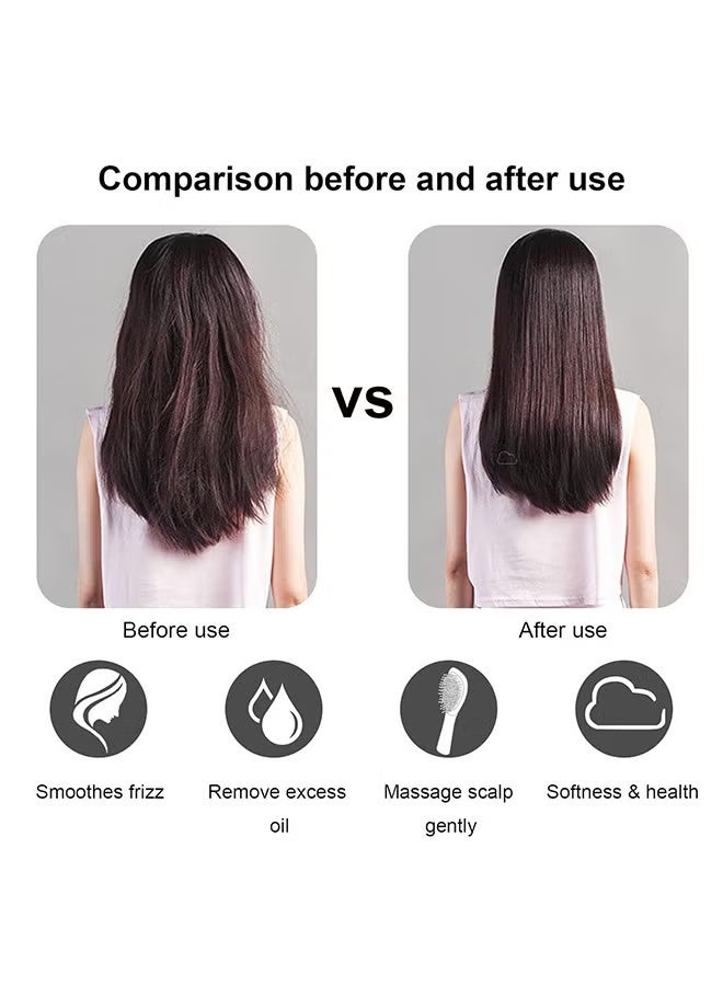 HTKCRX Hair Brush - Mini Massage Natural Wooden Brush Stimulating Massage Scalp For Women Men Kids - Anti-Static - Dry/Wet Hair Brush To Tangle For All Hair Types - Image 4