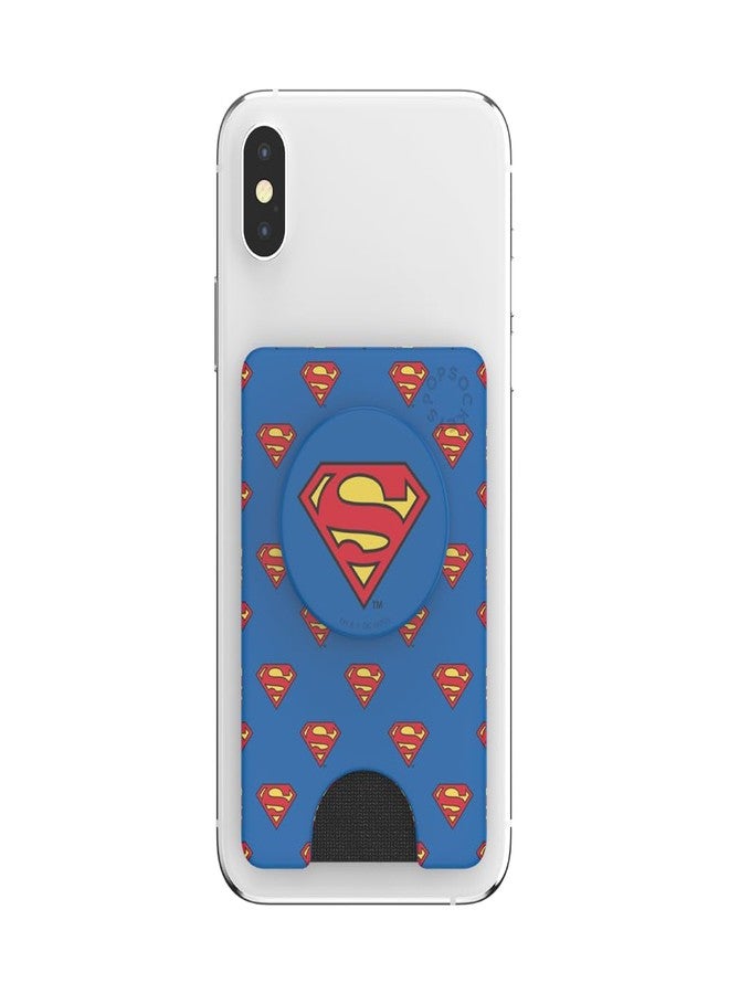 PopSockets Phone Wallet with Expanding Kickstand, Phone Card Holder - Superman Pattern - Image 4
