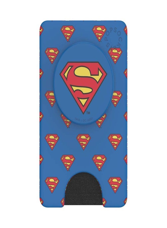 PopSockets Phone Wallet with Expanding Kickstand, Phone Card Holder - Superman Pattern - Image 5