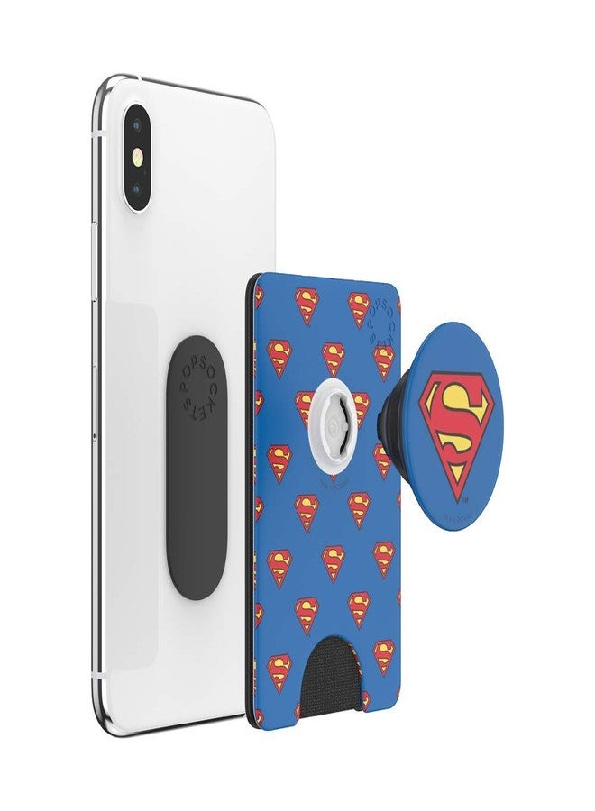 PopSockets Phone Wallet with Expanding Kickstand, Phone Card Holder - Superman Pattern - Image 3
