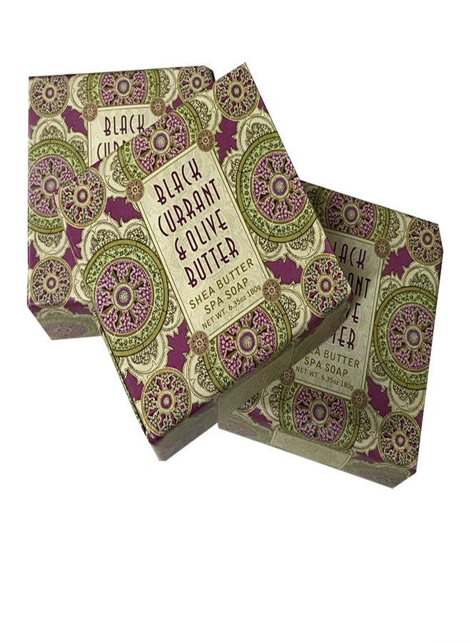 Greenwich Bay - 6oz Botanical Shea Butter - 3 Bar Soaps - Black Currant & Olive Butter