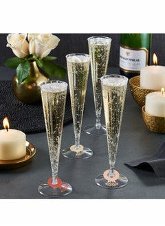 NIBEMINENT Drinking Charms for Stem Glasses, 72Pcs Paper Diamond Ring Drink Marker Tags Funny Name Cocktail Identification DIY Glass Wedding Party Favor Decor  - Image 4