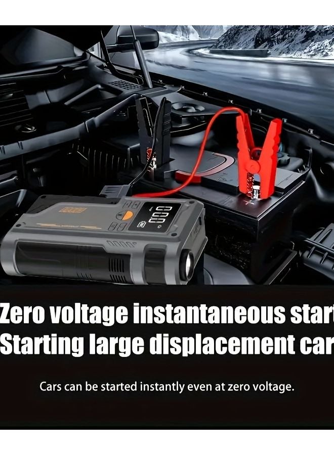 Type A 10 In 1 Car Battery Jump Starter With Air Compressor USB C Fast Charging - Image 3