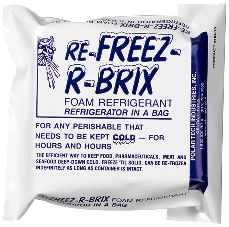 Polar Tech RB 15 RB15 ReFreezRBrix Foam Refrigerant Pack 412 Length x 4 Width x 112 Thick Case of 6
