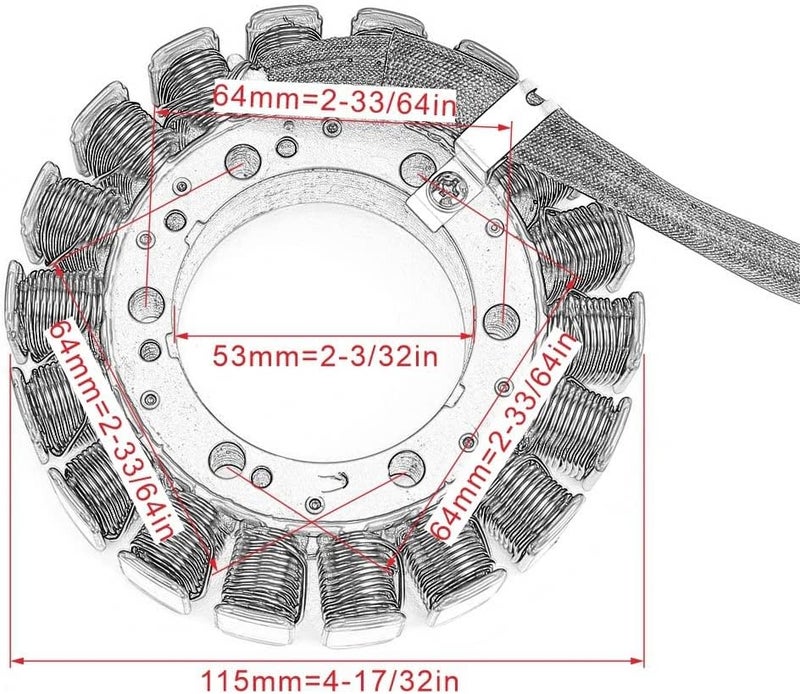 Wivplex Motorcycle Ignition Generator Magneto Stator Coil - Image 2