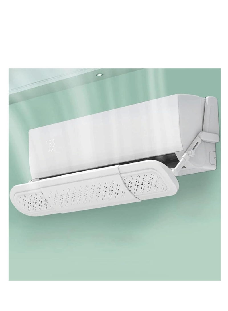Air Conditioner Deflector Air Conditioning Wind Shield, Split Ac Adjustable Flow Deflector Preventing Ac From Blowing Directly, For Home Office Retractable Ac Windshield (MKS-159) - Image 1