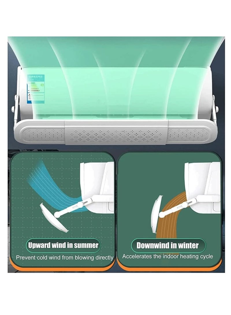 Air Conditioner Deflector Air Conditioning Wind Shield, Split Ac Adjustable Flow Deflector Preventing Ac From Blowing Directly, For Home Office Retractable Ac Windshield (MKS-159) - Image 4