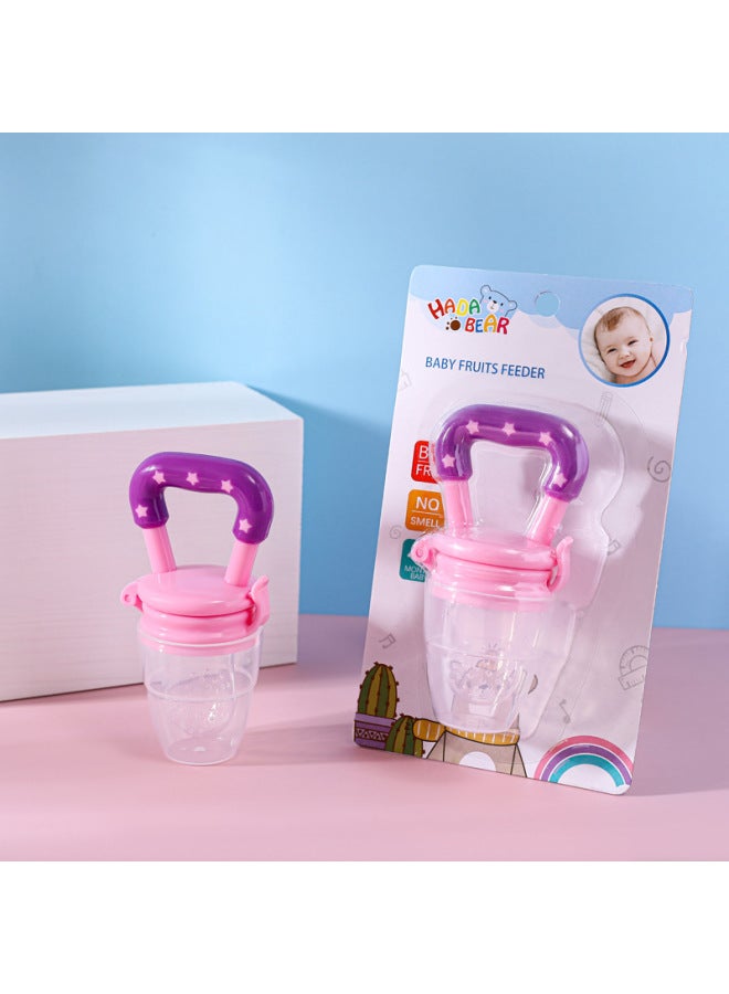 Baby Bite Fruit And Vegetable Music English Children's Food Supplement Pacifier Baby Fruit Food Supplement Bag