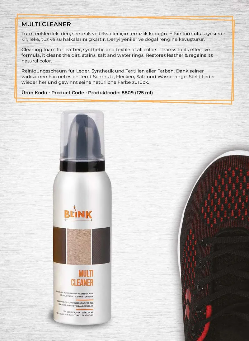 Blink Blink Multi Cleaner – All-Purpose Cleaner for Shoes & Bags 125 ml