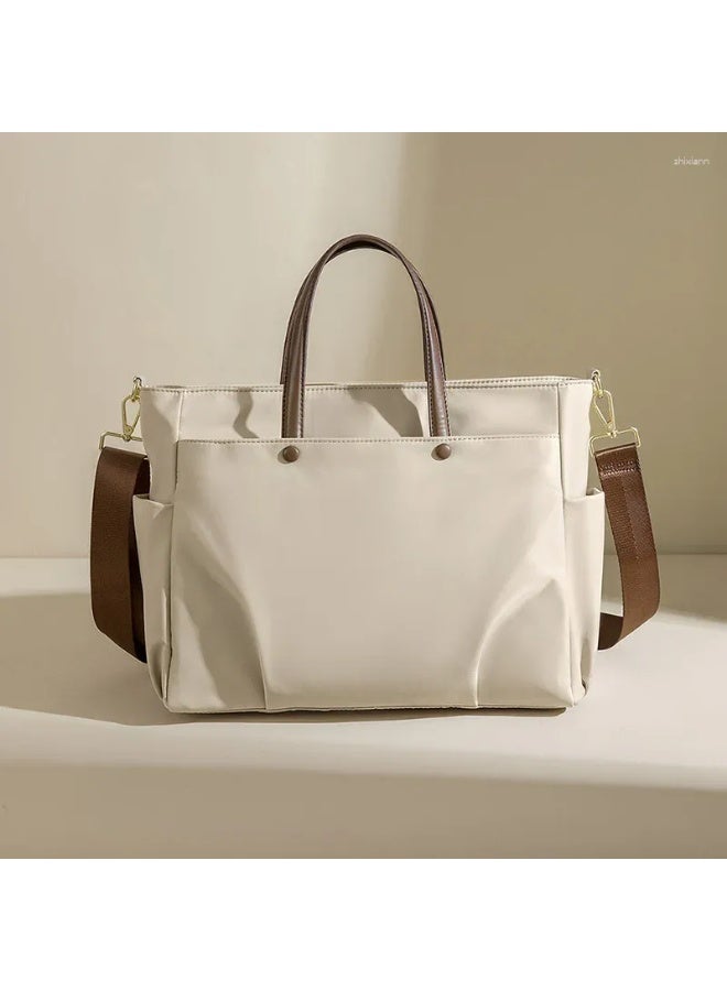 Women Multifunctional Casual Large Capacity Tote Bag waterproof With Multiple Pockets, Simple, Fashionable, Lightweight and Foldable, Suitable and Perfect for Office Workers, College Students, Commuting, bookbag, Eye-Catching, Going out and Daily use. Elegant and practical ShoulderCrossbody Handbag - Image 1