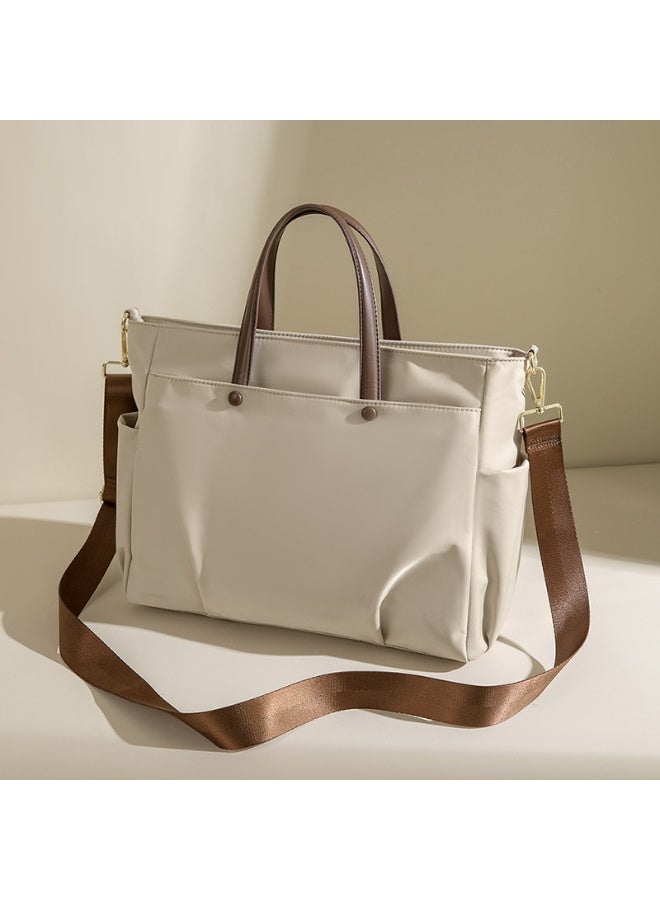 Women Multifunctional Casual Large Capacity Tote Bag waterproof With Multiple Pockets, Simple, Fashionable, Lightweight and Foldable, Suitable and Perfect for Office Workers, College Students, Commuting, bookbag, Eye-Catching, Going out and Daily use. Elegant and practical ShoulderCrossbody Handbag - Image 3