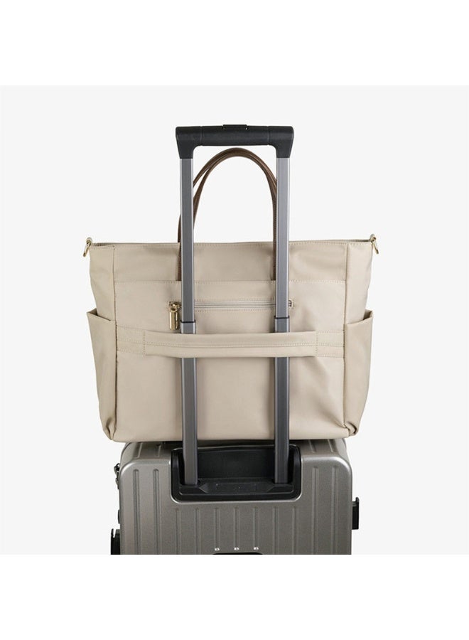 Women Multifunctional Casual Large Capacity Tote Bag waterproof With Multiple Pockets, Simple, Fashionable, Lightweight and Foldable, Suitable and Perfect for Office Workers, College Students, Commuting, bookbag, Eye-Catching, Going out and Daily use. Elegant and practical ShoulderCrossbody Handbag - Image 2