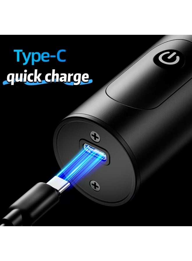 Waterproof Electric Shaver, Fast USB Charging, Portable Mini with Digital Display - Image 5