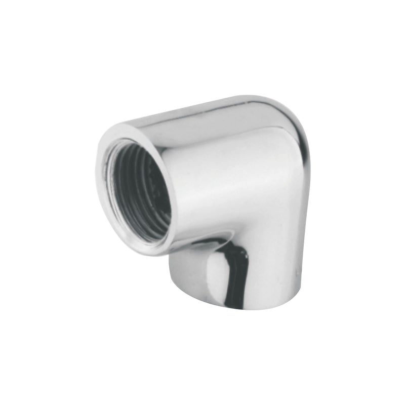Lipka Brass 1.5 Inch 90 Degree Elbow Connector for Pipe Fittings (Chrome Finish) - Image 5