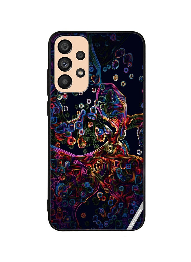 Protective Case Cover For Samsung Galaxy A72 Abstract Design Multicolour