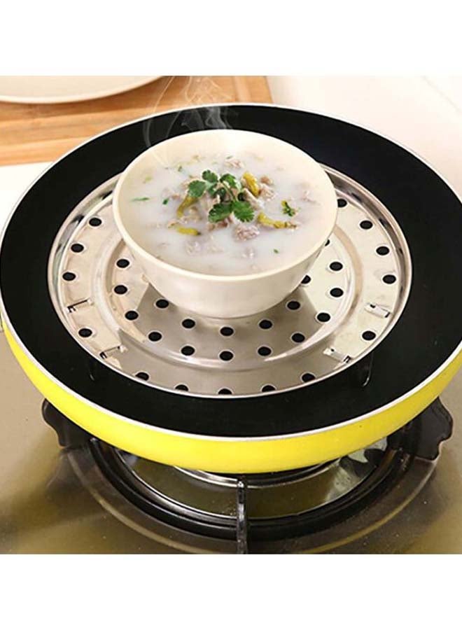 Stainless Steel Steamer Rack 22cm Silver Durable Kitchen Cooking Accessory for Everyday Use Home and Outdoor Cooking - Image 4