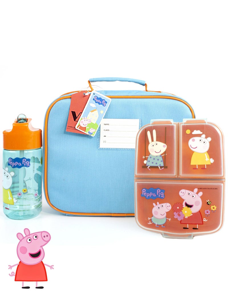 Peppa Pig Lunch Box Set for Kids | Adventure with George Pig, Rebecca Rabbit, Suzy Sheep | Carry Peppa's Adventure - Image 4