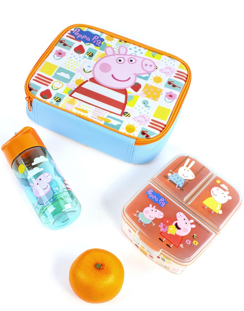 Peppa Pig Lunch Box Set for Kids | Adventure with George Pig, Rebecca Rabbit, Suzy Sheep | Carry Peppa's Adventure - Image 2