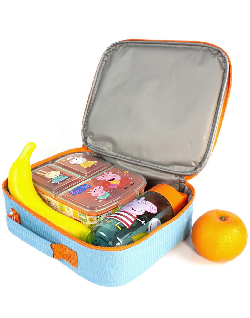 Peppa Pig Lunch Box Set for Kids | Adventure with George Pig, Rebecca Rabbit, Suzy Sheep | Carry Peppa's Adventure - Image 3
