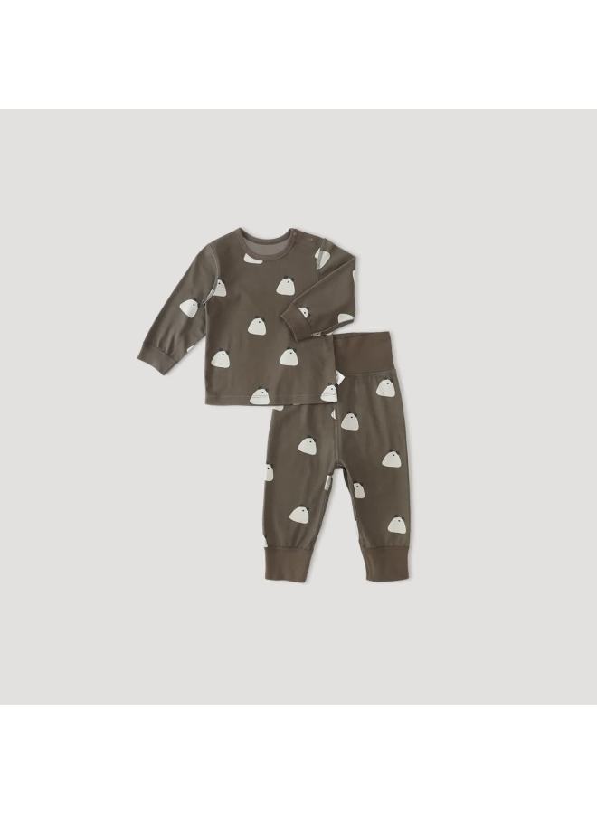 Balipig Balinese Piglet Snake Baby Underwear Set Spring And Autumn High Waist Belly Protection Infant Toddler Pajamas Children's Two-piece Set Girls Boys Autumn Clothes Autumn Pants - Image 4