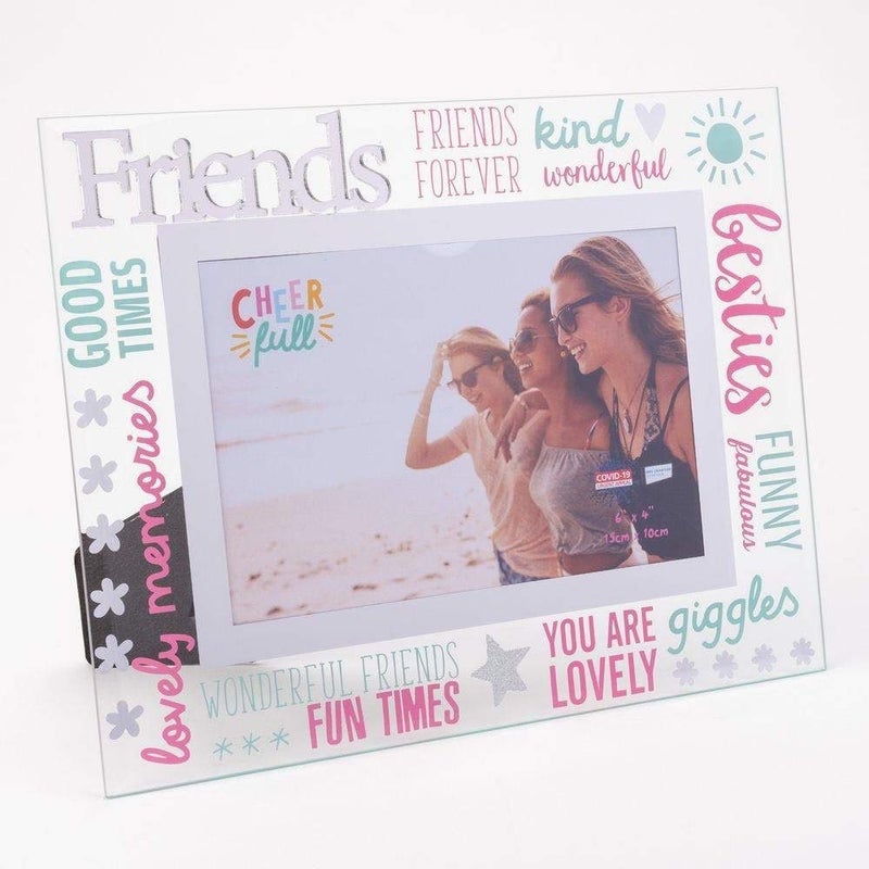 Widdop  Co Glass 3D Words Photo Frame 6 x 4  Friends CF10064FRD