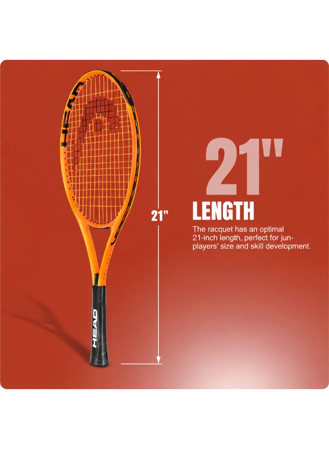HEAD Radical 21 Junior Tennis Racquet for Kids – Lightweight 21 Inch Youth Tennis Racket, Pre-Strung Frame with Easy Power and Control for Beginner Children Ages 4–6 - Premium tennis_racquets designed for performance, durability, and comfort - Image 1